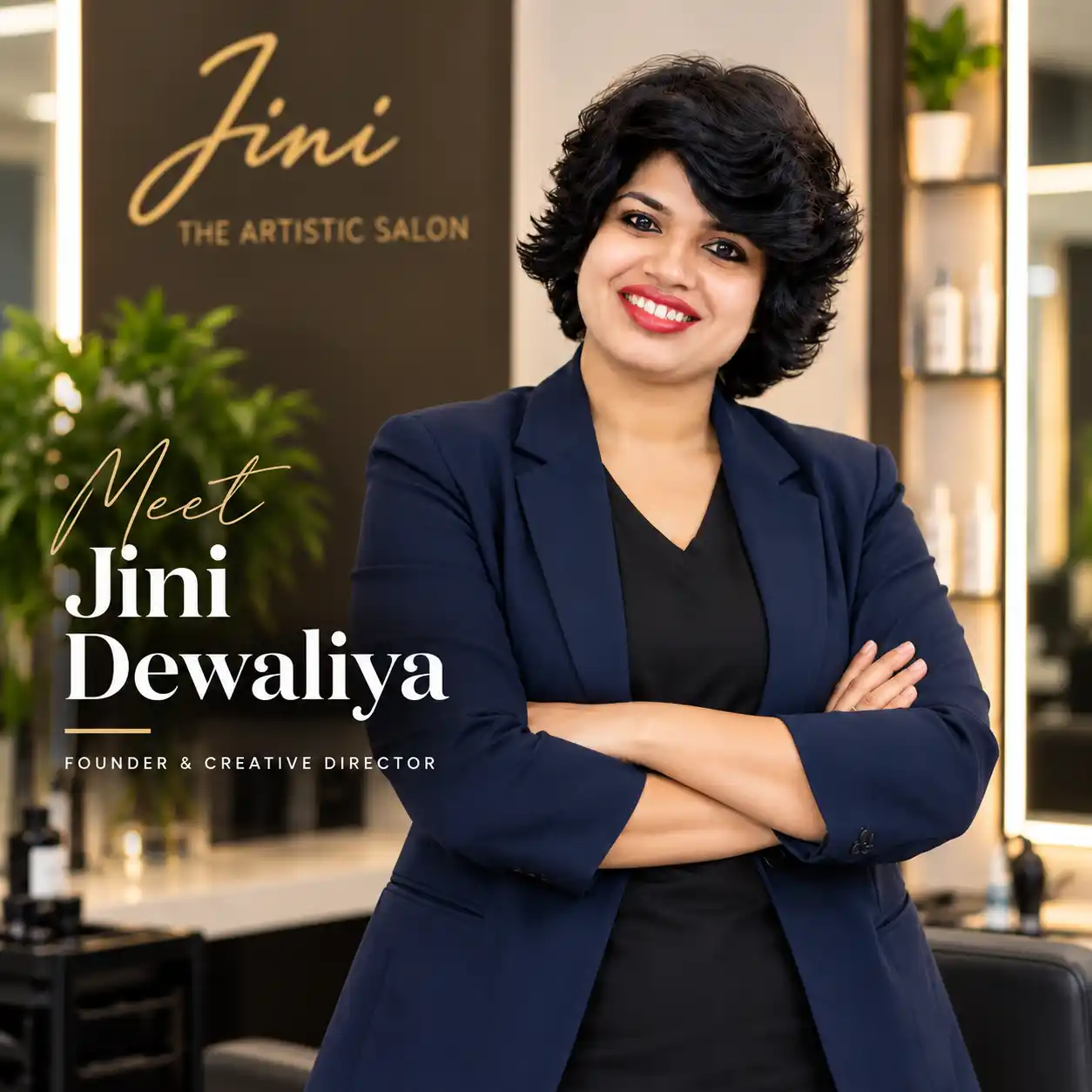 Salon work at JINI The Artistic Unisex Salon, Indore